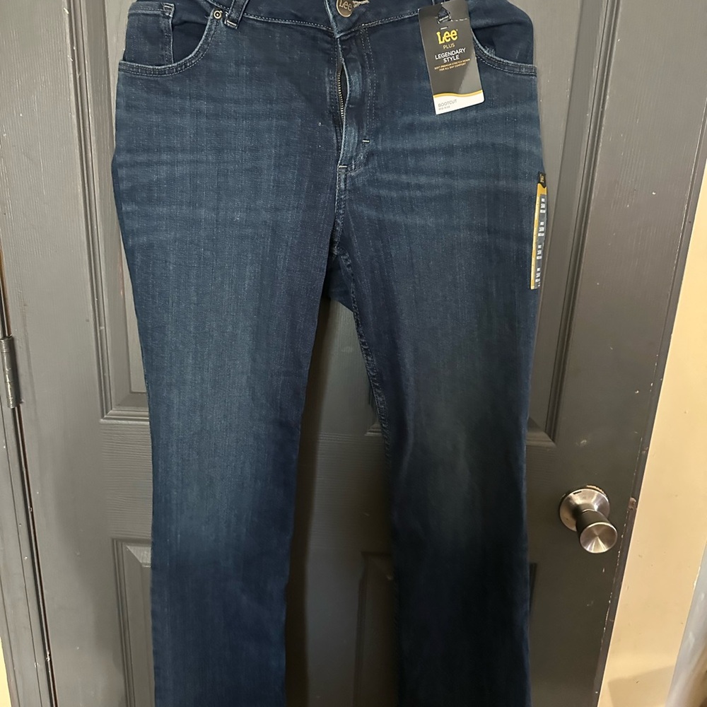 Lee Plus Bootcut Mid Rise Jeans - Deep Indigo